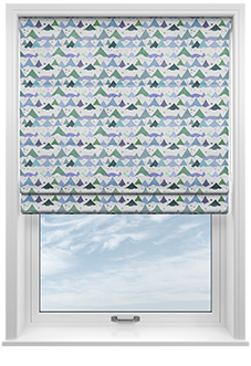 Cloudy Peaks, Icicle - Roman Blind